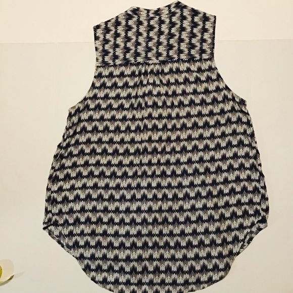 Maeve Anthropologie Pleated Blouse Sleeveless Multicolor - Picture 4 of 10